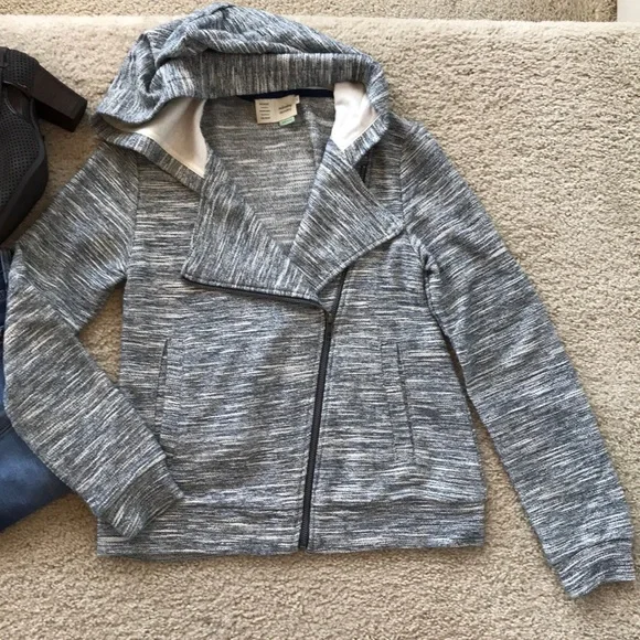 Anthropologie Hooded Tweed Moto Jacket - Picture 4 of 7